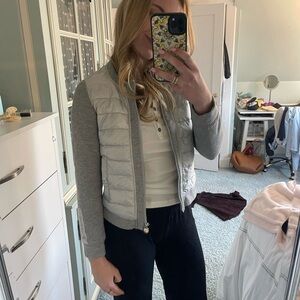 Burberry Light Gray and Gray Puffer Jacket